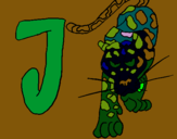 Dibuix Jaguar pintat per ñop8okjjfhfrfhrghgh rtutu