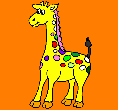 Dibuix Girafa pintat per LKJI