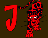 Dibuix Jaguar pintat per Selena i Elia