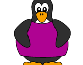 Dibuix Pingüí  pintat per Alba Anta Orta