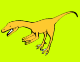 Dibuix Velociraptor II  pintat per SERGI
