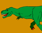 Dibuix Tiranosaure rex pintat per RCR