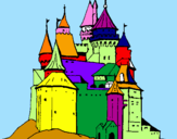 Dibuix Castell medieval pintat per Pol