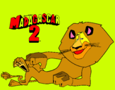 Dibuix Madagascar 2 Alex pintat per Mireia M.
