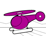 Dibuix Helicòpter petit  pintat per laura