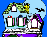 Dibuix Casa del misteri  pintat per paula