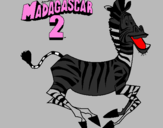 Dibuix Madagascar 2 Marty pintat per RAIMON
