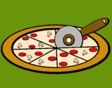 Dibuix Pizza pintat per evanilson
