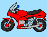 Dibuix Motocicleta pintat per moto