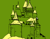 Dibuix Castell medieval pintat per Laia