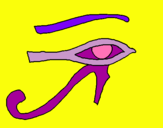 Dibuix Ull Horus pintat per judith