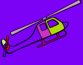 Dibuix Helicòpter de joguina pintat per MARIA MERINO