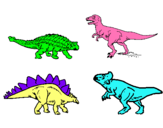 Dibuix Dinosauris de terra pintat per FERRAÑ