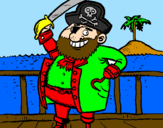 Dibuix Pirata a bord pintat per aran  i  jana