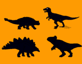 Dibuix Dinosauris de terra pintat per carleteta