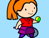 Dibuix Noia tennista pintat per victoria.r