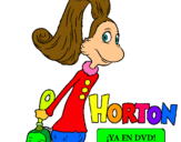 Dibuix Horton - Sally O'Maley pintat per MARTINA