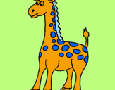 Dibuix Girafa pintat per mechi laloca