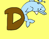 Dibuix Dofí pintat per   nora   muñoz     grau