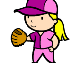 Dibuix Jugadora de beisbol  pintat per Laia
