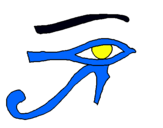 Dibuix Ull Horus pintat per Tamna