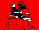 Dibuix Castell medieval pintat per jaume