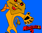 Dibuix Madagascar 2 Alex 2 pintat per  marcremac hoiyutyerrtygc
