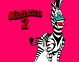 Dibuix Madagascar 2 Marty pintat per ARNAU