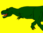 Dibuix Tiranosaure rex pintat per JAN