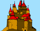 Dibuix Castell medieval pintat per sayk