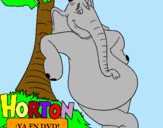 Dibuix Horton pintat per pablo riu lopez