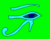 Dibuix Ull Horus pintat per montserrat