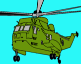 Dibuix Helicòpter al rescat  pintat per dani22