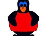 Dibuix Pingüí  pintat per Jana