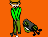 Dibuix Jugador de golf II pintat per alex