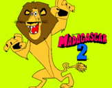 Dibuix Madagascar 2 Alex pintat per alex