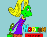 Dibuix Horton - Sally O'Maley pintat per alex  Danfakha