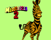 Dibuix Madagascar 2 Marty pintat per Annita