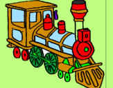 Dibuix Tren pintat per carles