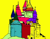 Dibuix Castell medieval pintat per MIQUEL