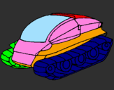 Dibuix Nau tanc pintat per joan