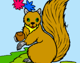 Dibuix Esquirol pintat per sandro   tengobabu