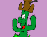 Dibuix Cactus amb barret  pintat per Älex
