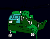Dibuix Helicòpter al rescat  pintat per voarrcho