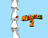 Dibuix Madagascar 2 Pingüins pintat per carla