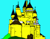 Dibuix Castell medieval pintat per jordi