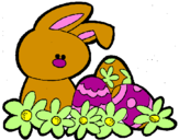 Dibuix Conillet de Pasqua pintat per berta marcó