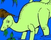 Dibuix Dinosaure menjant pintat per luis