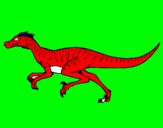 Dibuix Velociraptor  pintat per ERICLL