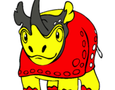 Dibuix Rinoceront  pintat per  arnau v